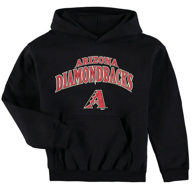 YOUTH - Diamondbacks Stitches Team Fleece Black Pullover Hoodie YOUTH - Diamondbacks Stitches Team Fleece Black Pullover Hoodie