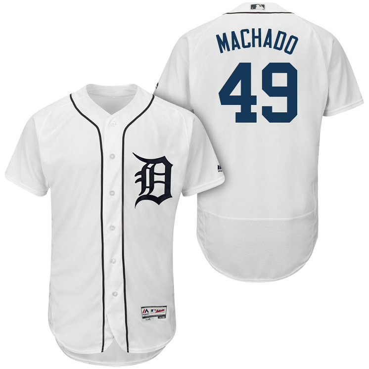 Detroit Tigers #49 Dixon Machado White 2018 Home Authentic Collection Flex Base Jersey Detroit Tigers #49 Dixon Machado White 2018 Home Authentic Collection Flex Base Jersey