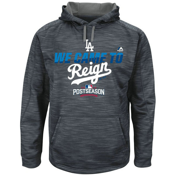 Dodgers Graphite 2016 Postseason Came To Reign Hoodie