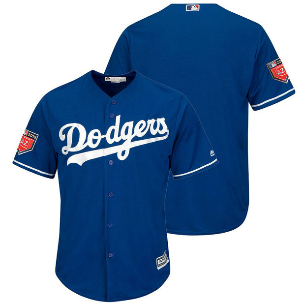 Los Angeles Dodgers Royal 2018 Spring Training Cool Base Team Jersey