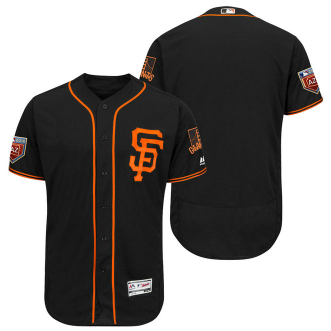 San Francisco Giants Black 2018 Spring Training Flex Base Team Jersey San Francisco Giants Black 2018 Spring Training Flex Base Team Jersey