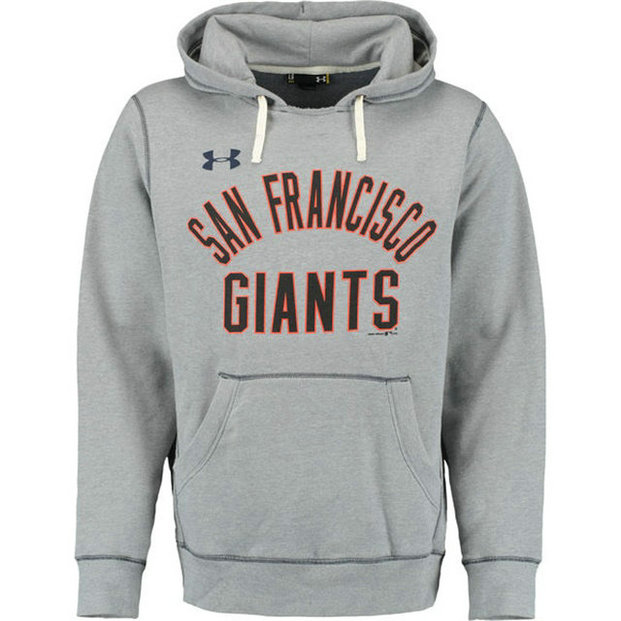Giants Stitches Fastball Fleece Gray Pullover Hoodie Giants Stitches Fastball Fleece Gray Pullover Hoodie