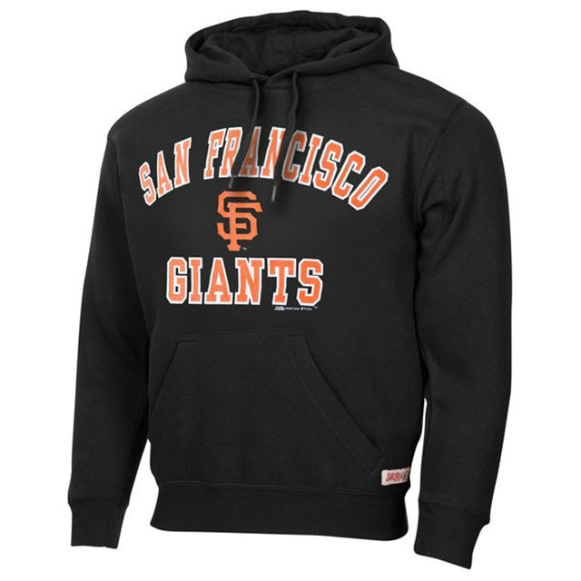 Giants Stitches Fleece Black Pullover Hoodie Giants Stitches Fleece Black Pullover Hoodie