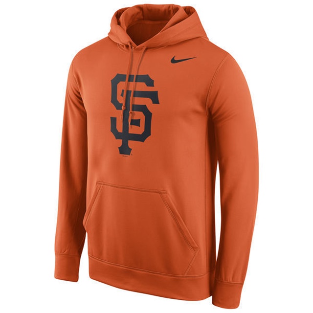 Giants Team Logo Fleece Orange Pullover Hoodie Giants Team Logo Fleece Orange Pullover Hoodie