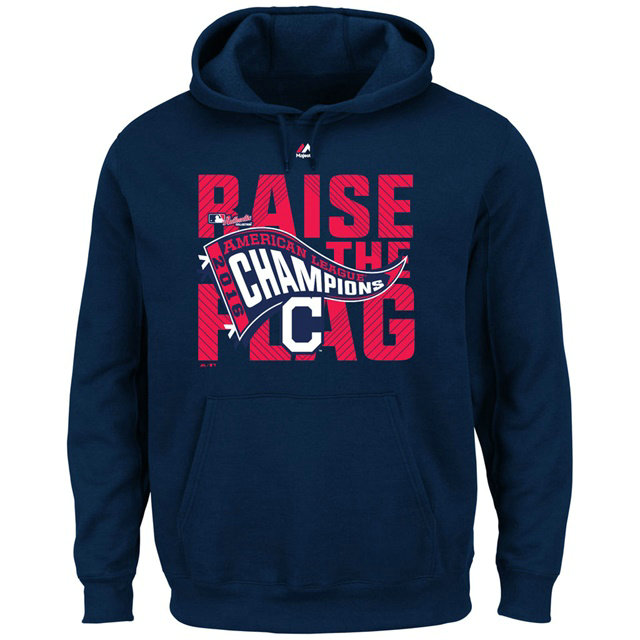 Cleveland Indians 2016 American League Champions Locker Room Navy Pullover Hoodie Cleveland Indians 2016 American League Champions Locker Room Navy Pullover Hoodie
