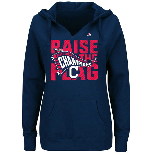 Cleveland Indians 2016 American League Champions Navy Pullover Hoodie Cleveland Indians 2016 American League Champions Navy Pullover Hoodie