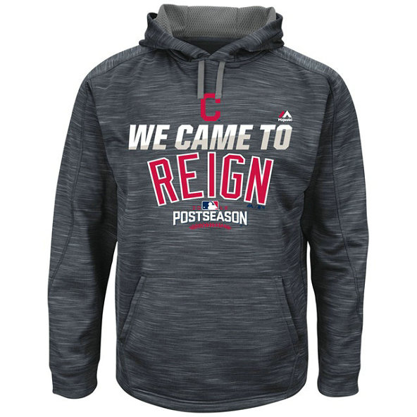 Cleveland Indians Graphite 2016 Postseason Came To Reign Hoodie Cleveland Indians Graphite 2016 Postseason Came To Reign Hoodie