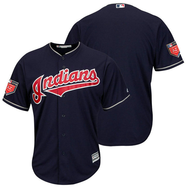 Cleveland Indians Navy 2018 Spring Training Cool Base Team Jersey Cleveland Indians Navy 2018 Spring Training Cool Base Team Jersey