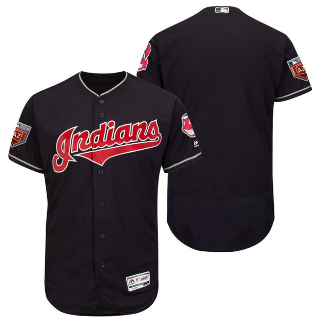 Cleveland Indians Navy 2018 Spring Training Flex Base Team Jersey Cleveland Indians Navy 2018 Spring Training Flex Base Team Jersey