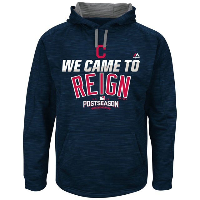 Cleveland Indians Navy 2016 Postseason Came To Reign Hoodie Cleveland Indians Navy 2016 Postseason Came To Reign Hoodie