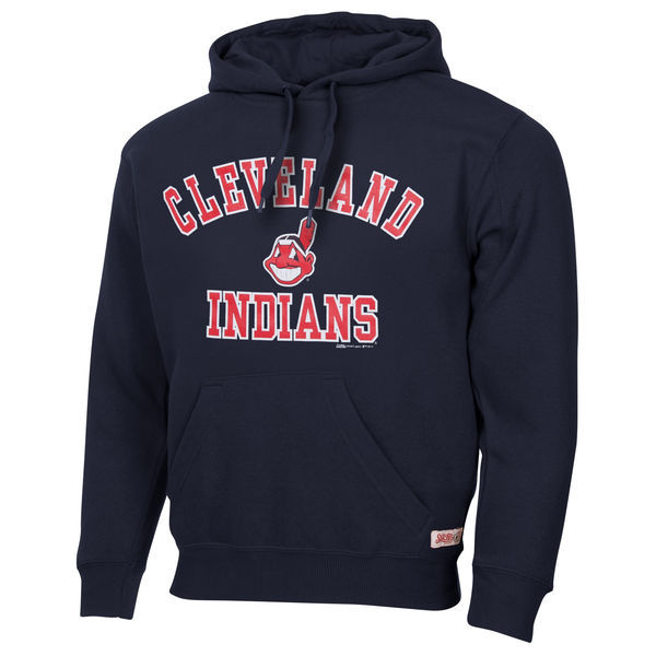 Cleveland Indians Stiches Fleece Navy Pullover Hoodie Cleveland Indians Stiches Fleece Navy Pullover Hoodie