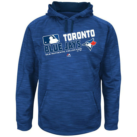 Jays Team Choice Streak Royal Authentic Collection Hoodie Jays Team Choice Streak Royal Authentic Collection Hoodie
