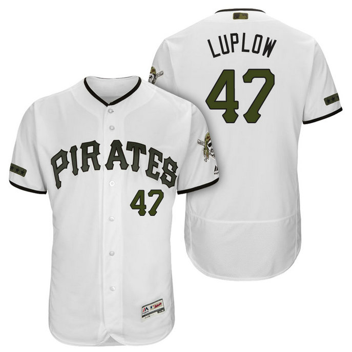 Pittsburgh Pirates #47 Jordan Luplow White 2018 Home Alternate Authentic Collection Flex Base Jersey Pittsburgh Pirates #47 Jordan Luplow White 2018 Home Alternate Authentic Collection Flex Base Jersey