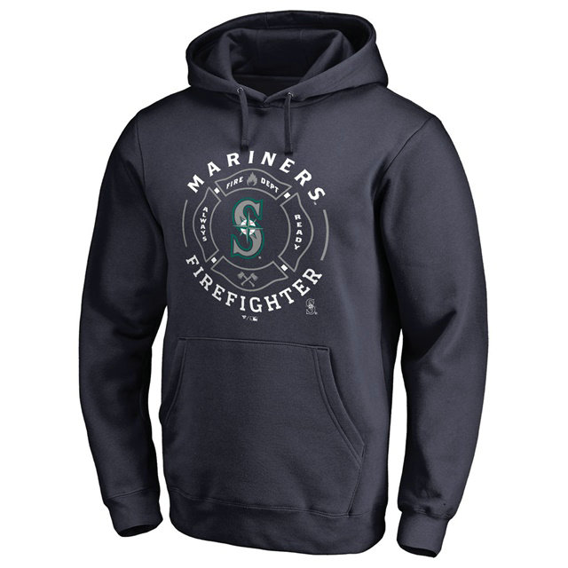 Mariners Firefighter Navy Pullover Hoodie