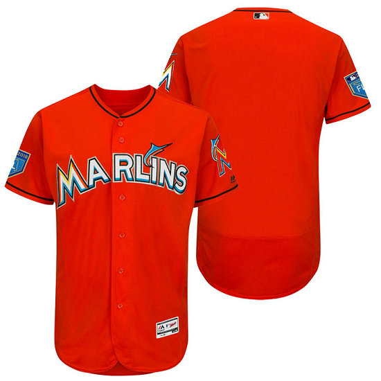 Miami Marlins Orange 2018 Spring Training Flex Base Team Jersey Miami Marlins Orange 2018 Spring Training Flex Base Team Jersey