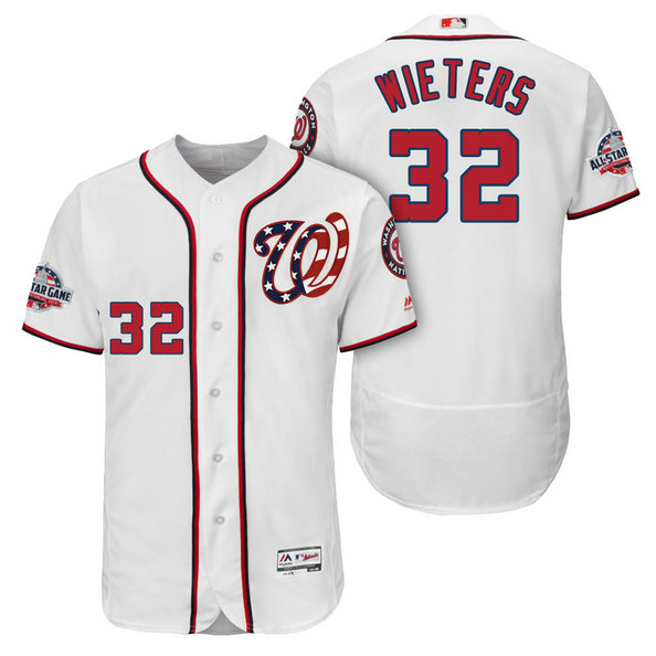 Washington Nationals #32 Matt Wieters Home Alternate Player Flex Base Jersey 2018 All-Star Game