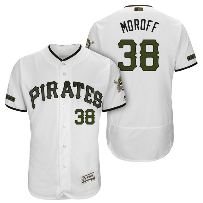 Pittsburgh Pirates #38 Max Moroff White 2018 Home Alternate Authentic Collection Flex Base Jersey Pittsburgh Pirates #38 Max Moroff White 2018 Home Alternate Authentic Collection Flex Base Jersey