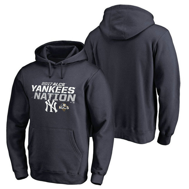 New York Yankees 2017 ALCS Delayed Steal Pullover Navy Hoodie New York Yankees 2017 ALCS Delayed Steal Pullover Navy Hoodie
