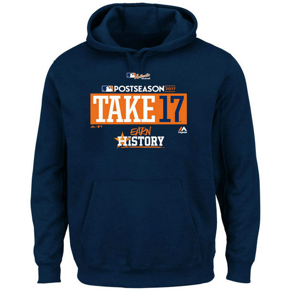 Houston Astros 2017 Postseason Participant Big & Tall Navy Hoodie