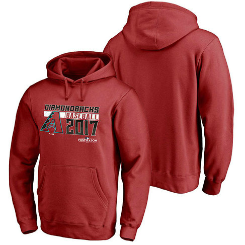 Arizona Diamondbacks 2017 Postseason Double Play Pullover Red Hoodie Arizona Diamondbacks 2017 Postseason Double Play Pullover Red Hoodie