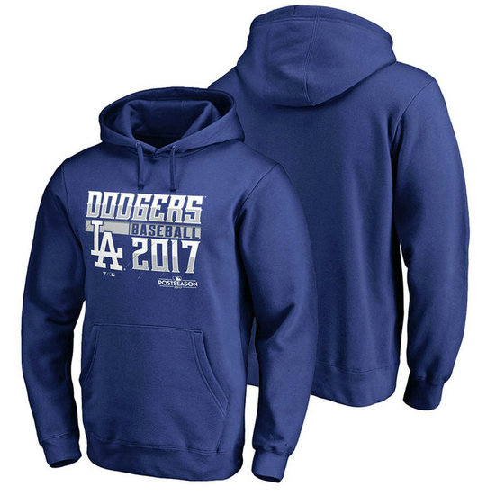 Los Angeles Dodgers 2017 Postseason Double Play Pullover Royal Hoodie