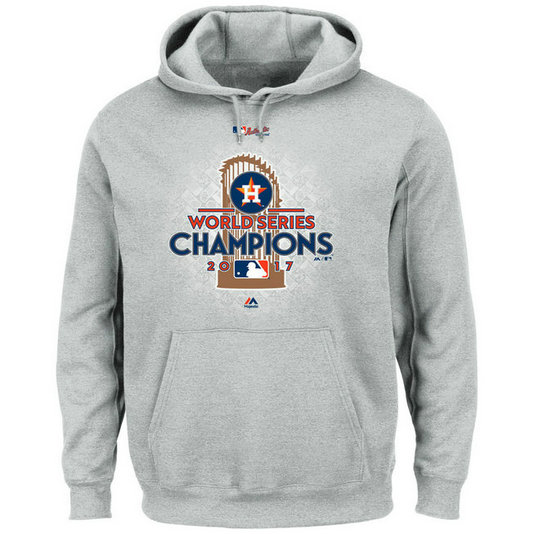 Houston Astros 2017 World Series Champions Locker Room Big & Tall Pullover Heather Gray Hoodie