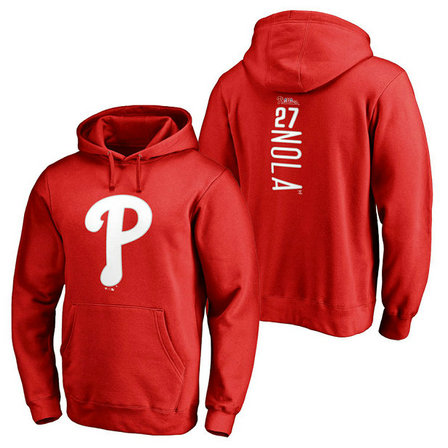 Philadelphia Phillies #27 Aaron Nola Backer Pullover Red Hoodie Philadelphia Phillies #27 Aaron Nola Backer Pullover Red Hoodie