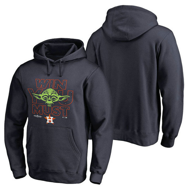 Houston Astros Navy 2017 Postseason Star Wars Win You Must Pullover Hoodie