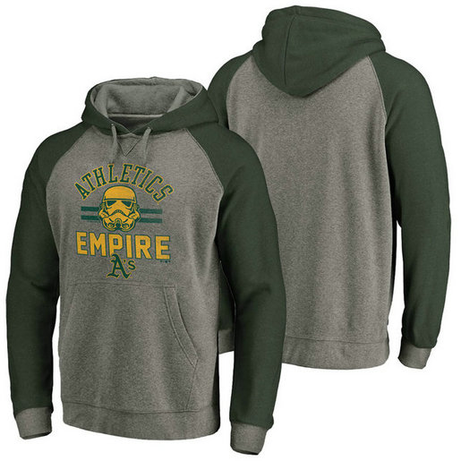 Oakland Athletics Heather Gray Star Wars Empire hoodie