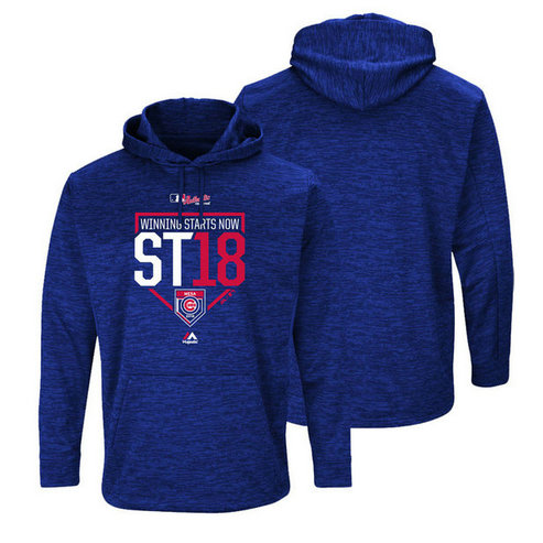Chicago Cubs Royal 2018 Spring Training Ultra-Streak Fleece Hoodie Chicago Cubs Royal 2018 Spring Training Ultra-Streak Fleece Hoodie