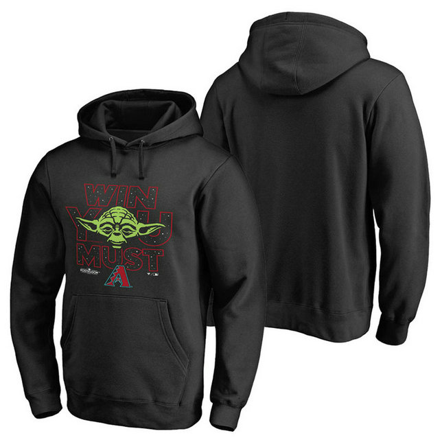 Arizona Diamondbacks Black 2017 Postseason Star Wars Win You Must Pullover Hoodie Arizona Diamondbacks Black 2017 Postseason Star Wars Win You Must Pullover Hoodie