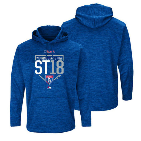 Los Angeles Dodgers Royal 2018 Spring Training Ultra-Streak Fleece Hoodie