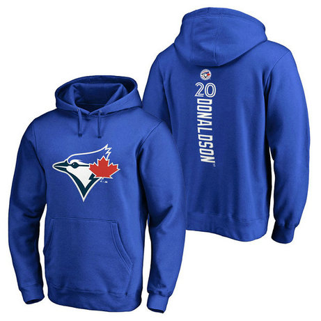 Toronto Blue Jays #20 Josh Donaldson Backer Pullover Royal Hoodie Toronto Blue Jays #20 Josh Donaldson Backer Pullover Royal Hoodie