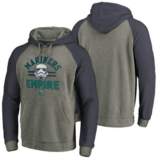Seattle Mariners Heather Gray Star Wars Empire hoodie Seattle Mariners Heather Gray Star Wars Empire hoodie