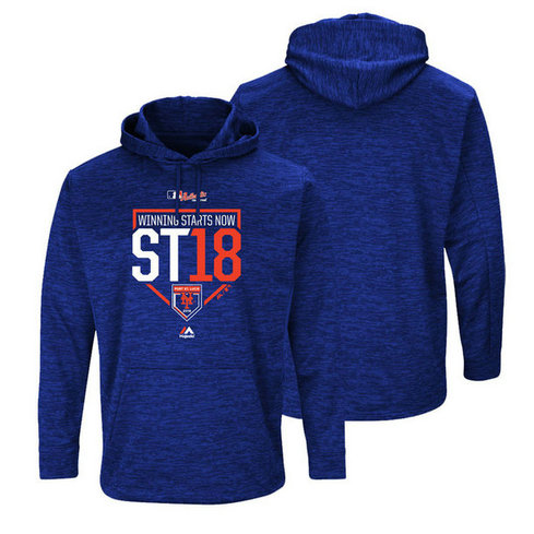 New York Mets Royal 2018 Spring Training Ultra-Streak Fleece Hoodie