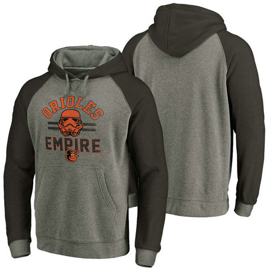 Baltimore Orioles Heather Gray Star Wars Empire hoodie Baltimore Orioles Heather Gray Star Wars Empire hoodie