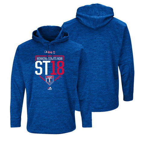 Texas Rangers Royal 2018 Spring Training Ultra-Streak Fleece Hoodie