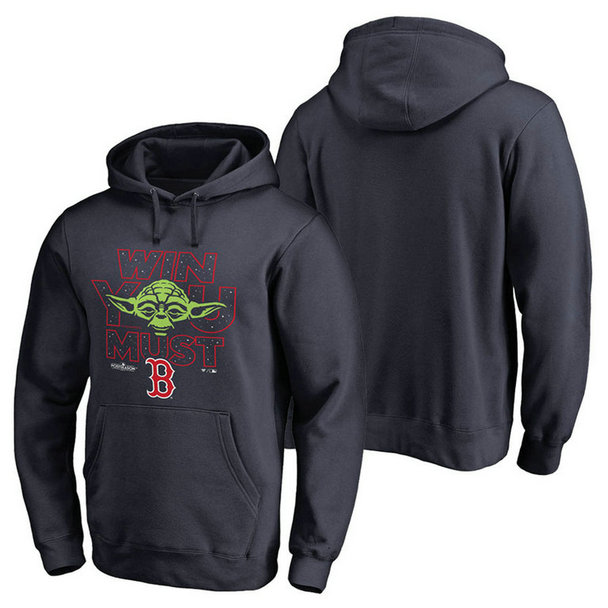 Boston Red Sox Navy 2017 Postseason Star Wars Win You Must Pullover Hoodie