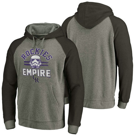 Colorado Rockies Heather Gray Star Wars Empire hoodie