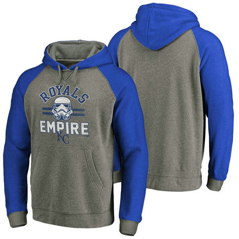 Kansas City Royals Heather Gray Star Wars Empire hoodie Kansas City Royals Heather Gray Star Wars Empire hoodie