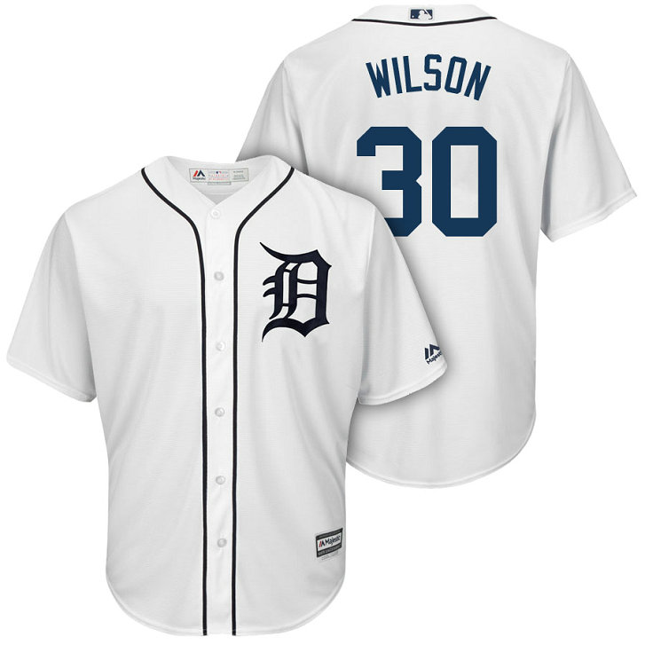 Men Tigers #30 Alex Wilson 2018 Home Cool Base Jersey