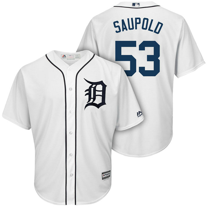Men Tigers #53 Warwick Saupold 2018 Home Cool Base Jersey