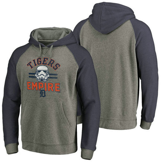 Detroit Tigers Heather Gray Star Wars Empire hoodie Detroit Tigers Heather Gray Star Wars Empire hoodie