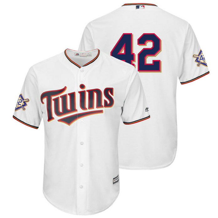 Minnesota Twins White Cool Base Jersey 2018 Jackie Robinson Day Minnesota Twins White Cool Base Jersey 2018 Jackie Robinson Day
