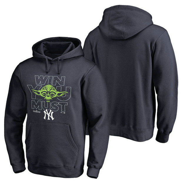 New York Yankees Navy 2017 Postseason Star Wars Win You Must Pullover Hoodie New York Yankees Navy 2017 Postseason Star Wars Win You Must Pullover Hoodie