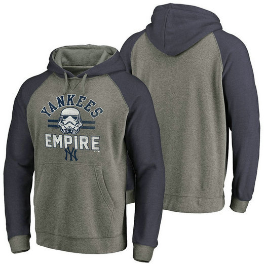 New York Yankees Heather Gray Star Wars Empire hoodie New York Yankees Heather Gray Star Wars Empire hoodie
