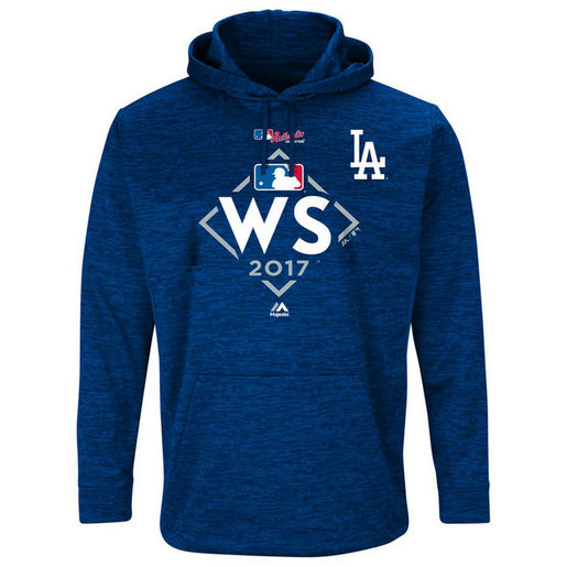 Los Angeles Dodgers 2017 World Series Bound Streak Fleece Pullover Royal Hoodie