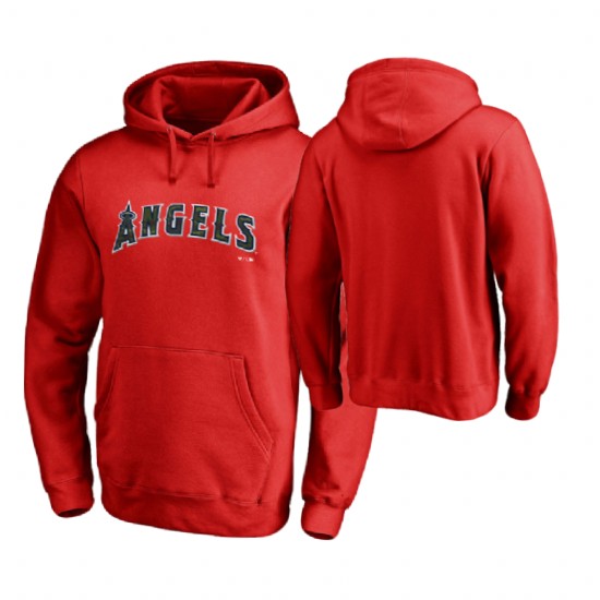 Los Angeles Angels Big & Tall Red Memorial Wordmark Hoodie Los Angeles Angels Big & Tall Red Memorial Wordmark Hoodie