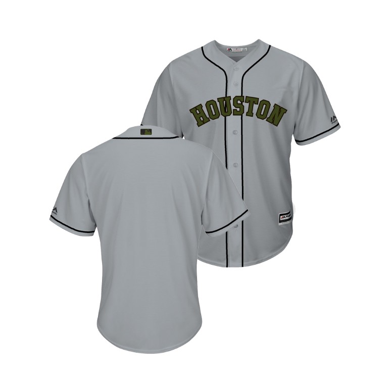 Houston Astros Gray Cool Base Jersey 2018 Memorial Day Houston Astros Gray Cool Base Jersey 2018 Memorial Day