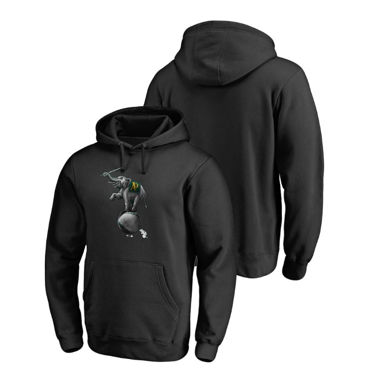 Oakland Athletics Big & Tall Black Midnight Mascot Hoodie Oakland Athletics Big & Tall Black Midnight Mascot Hoodie